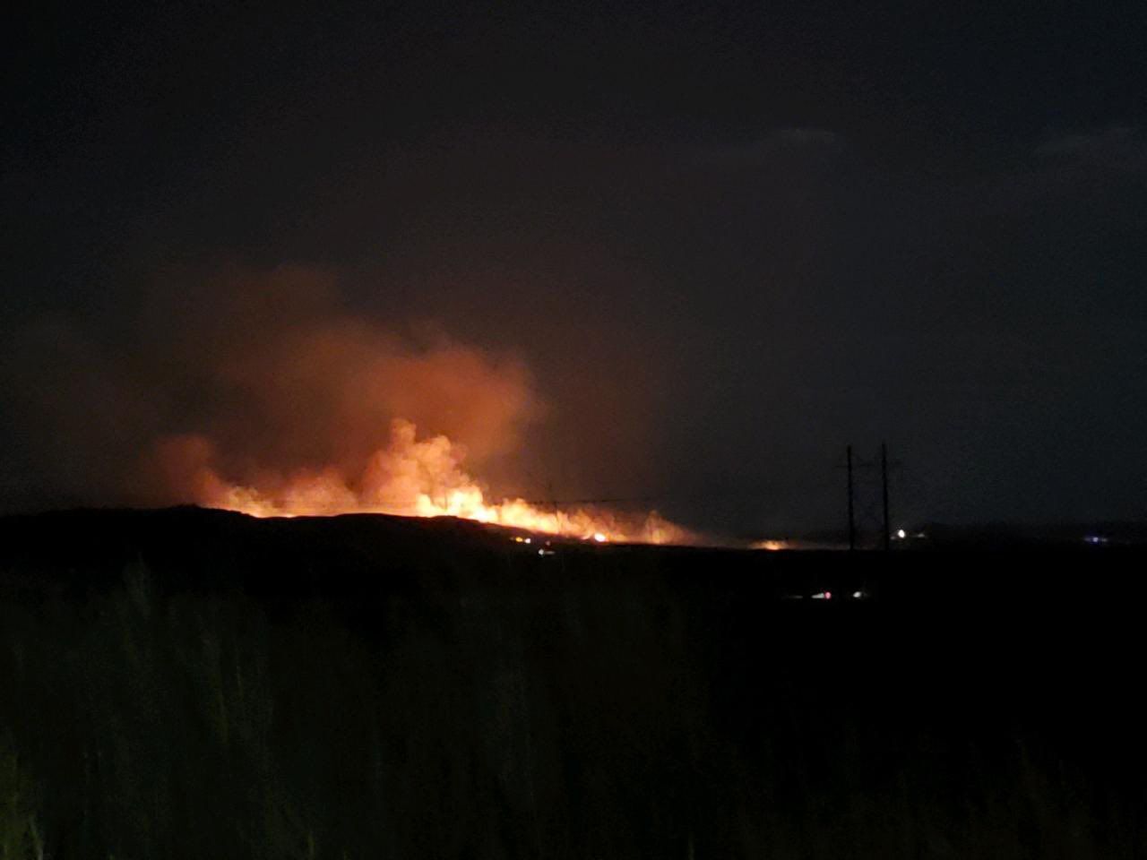 Fire south of Mitchell and Morrill